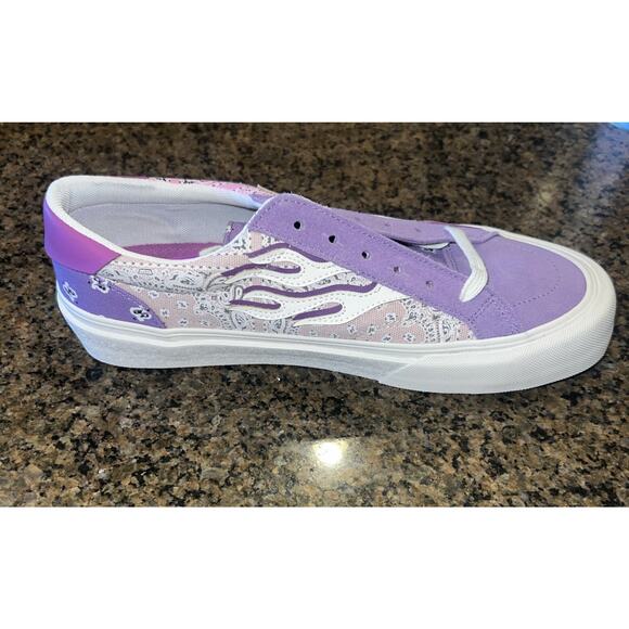 NWT Straye Logan Mixed Rag purple pink Flame Skateboard Shoes Men 10 Women 11.5 - Picture 12 of 13